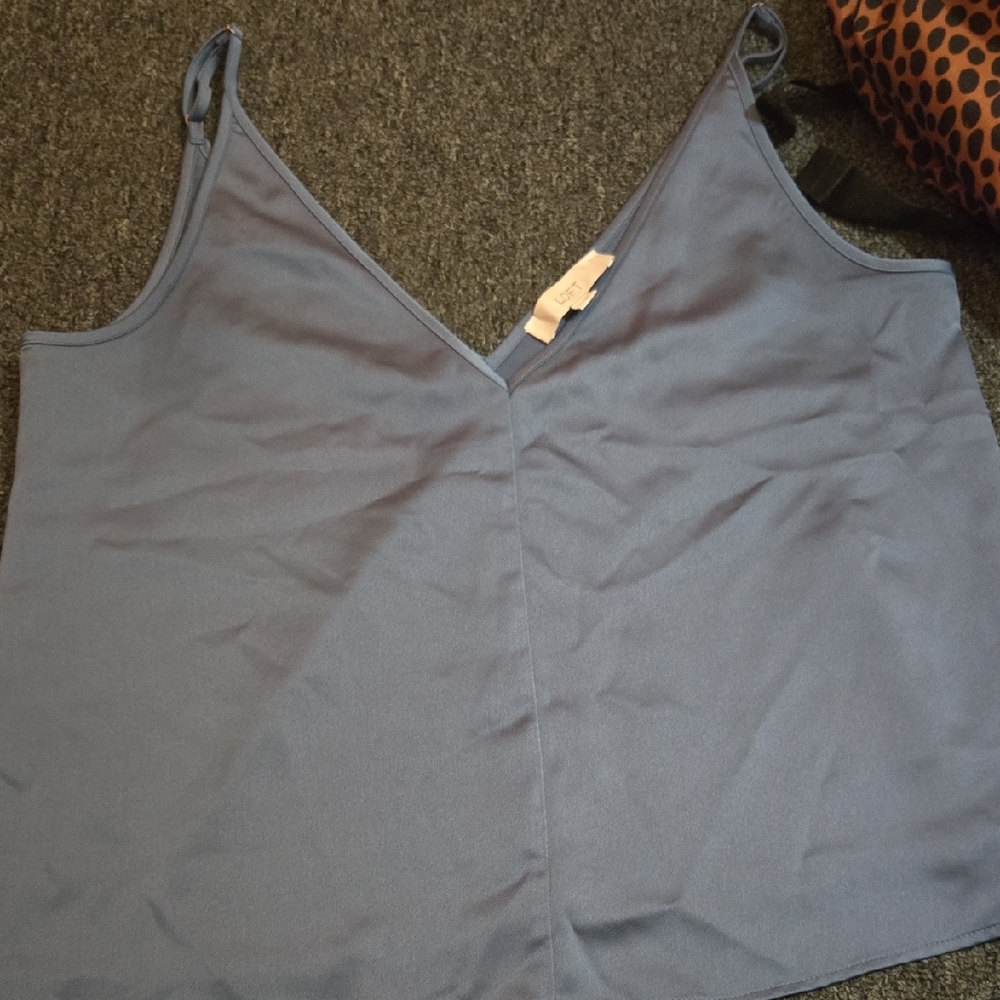 LOFT Slate Blue V-Neck Camisole